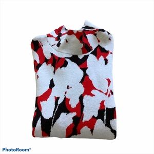 Anthropologie High Neck Knit Long Sleeve Sweater